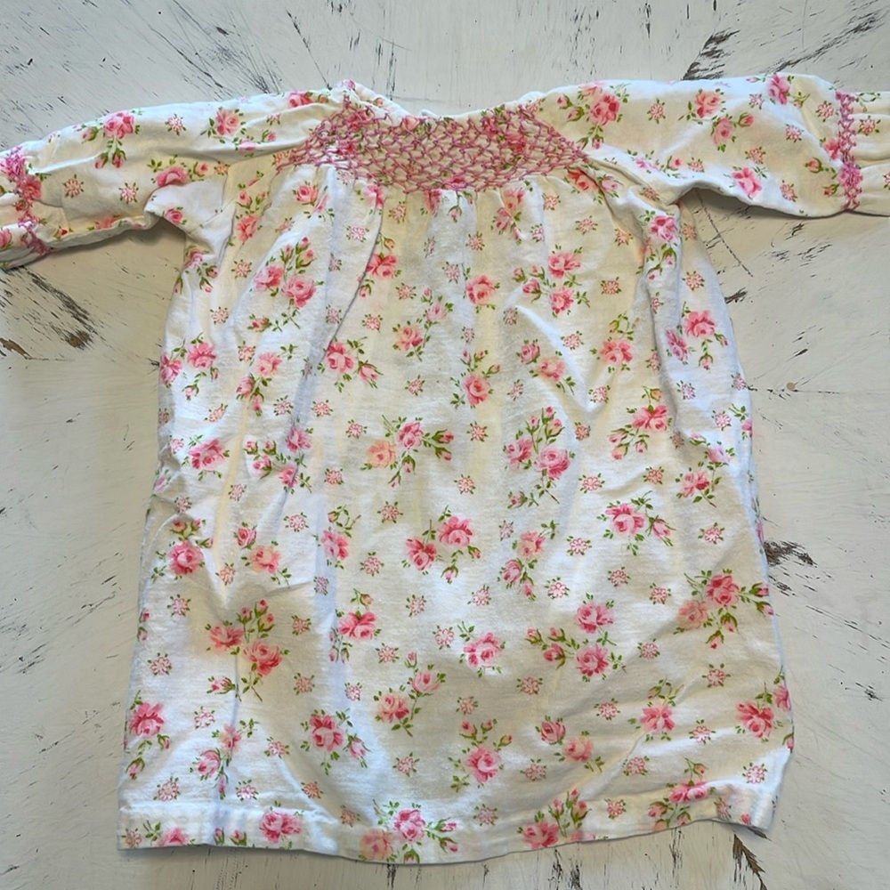 Vintage Rose Floral Baby Gown